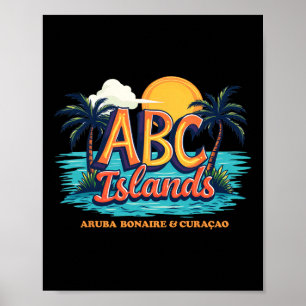 Affiche Vacances de croisière Aru Bonaire Curacao Caraïbes