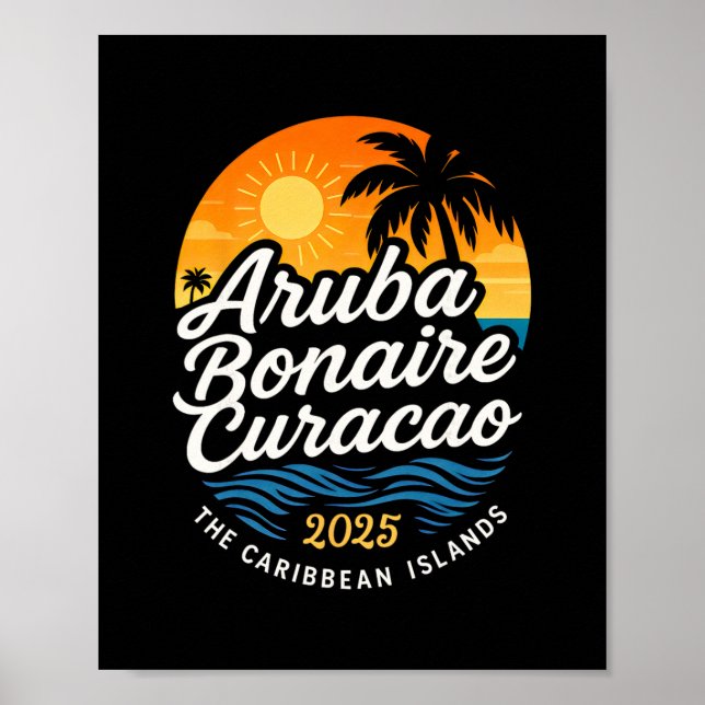 Affiche Vacances de croisière aux îles ABC Aruba Bonaire C (Devant)