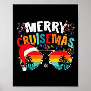 Affiche Vacances de croisière de Noël joyeux pour femmes
