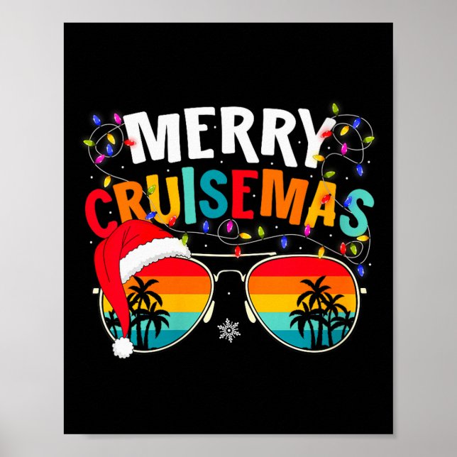 Affiche Vacances de croisière de Noël joyeux pour femmes (Devant)