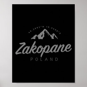 Affiche Vacances de montagne à Zakopane Ski Pologne
