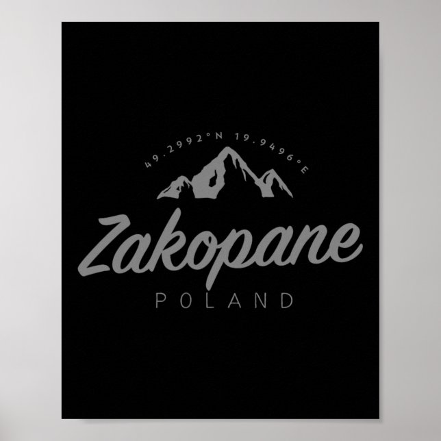 Affiche Vacances de montagne à Zakopane Ski Pologne  (Devant)