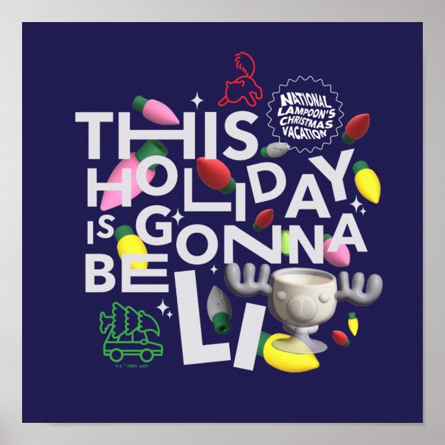 Affiche Vacances de Noël | Ce jour férié va être illuminé (Devant)