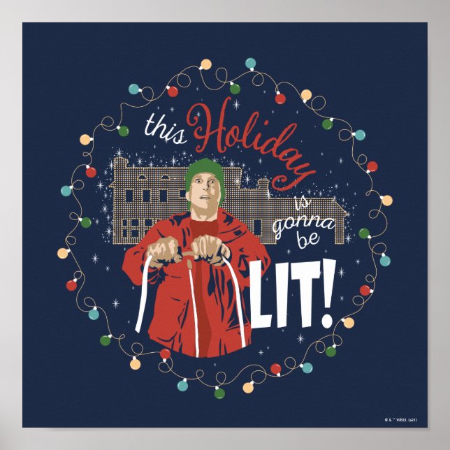 Affiche Vacances de Noël | Ce jour férié va être illuminé (Devant)