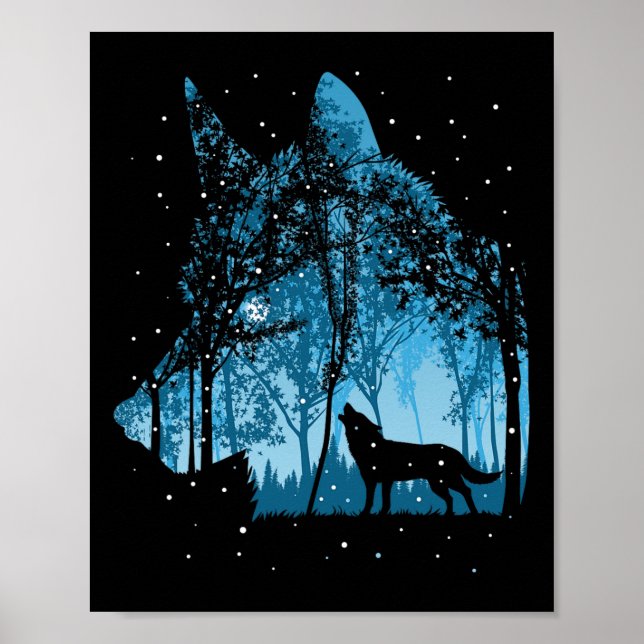 Affiche Vacances de Noël des loups de neige (Devant)