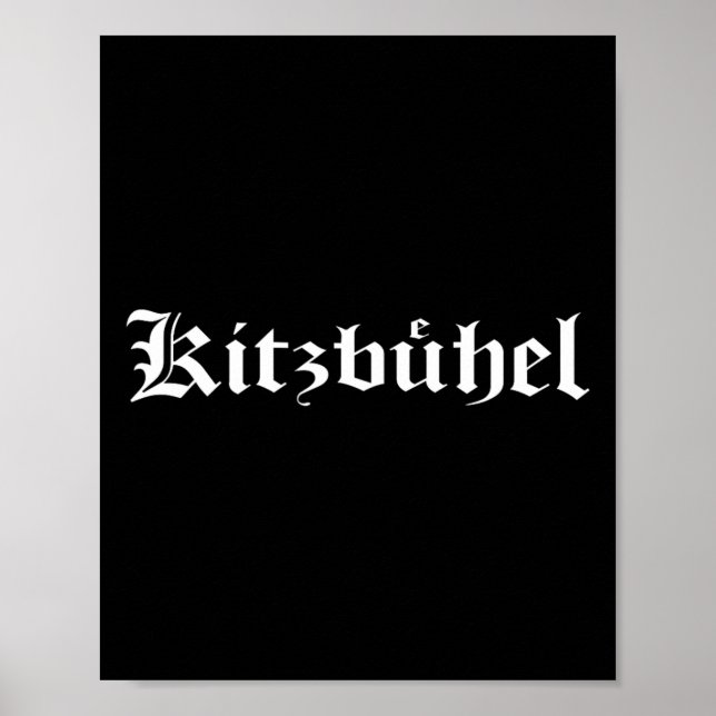 Affiche Vacances de ski à Kitzbühel dans le Tyrol Autriche (Devant)