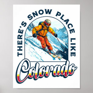 Affiche vacances de ski dans le Colorado Colorado Aspen st