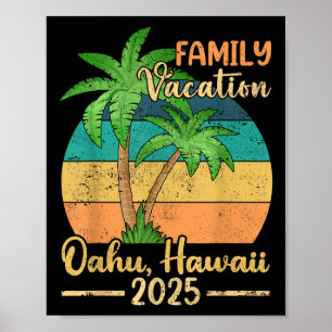 Affiche Vacances d'été 2025 en famille à la plage d'Oahu H