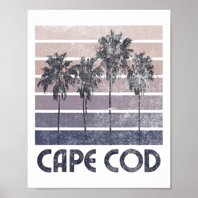 Affiche Vacances d'été à la plage du Cap Cod au Massachuse (Devant)