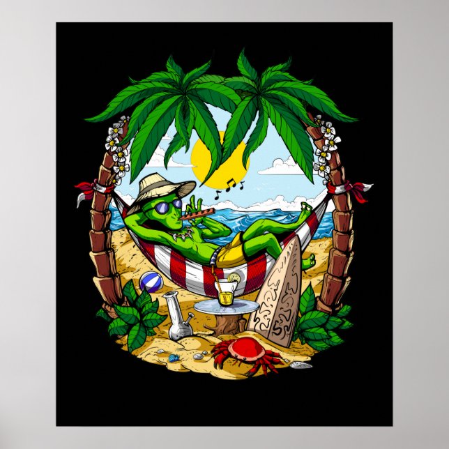 Affiche Vacances d'été Alien (Devant)