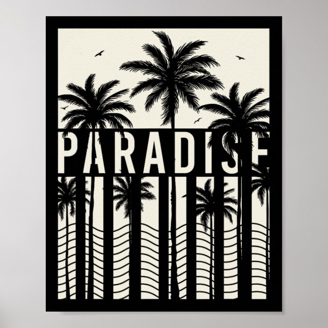 Affiche Vacances d'été, soleil, surf Californie Para (Devant)