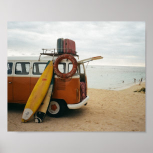Affiche Vacances d'été Vintage Beach Image