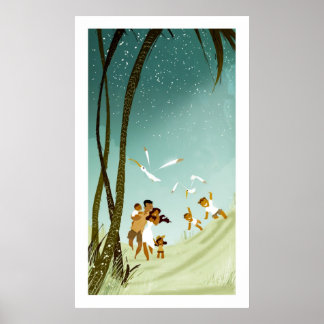 Affiche Vacances en famille