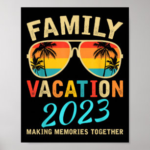 Affiche Vacances en famille 2023 Plage Correspondant Vacan