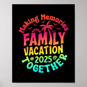 Affiche Vacances en famille 2025 ambiance réunion de famil