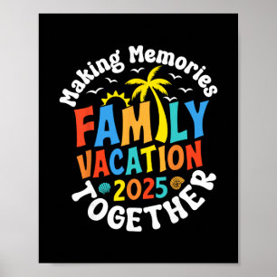 Affiche Vacances en famille 2025 ambiance réunion de famil