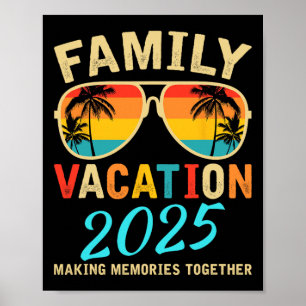 Affiche Vacances en famille 2025 Plage Correspondant Vacan