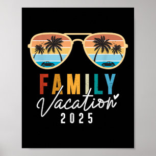 Affiche Vacances en famille 2025 Plage Été Hommes Femmes E
