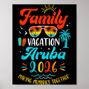 Affiche Vacances en famille 2026 Aruba Correspondance Vaca