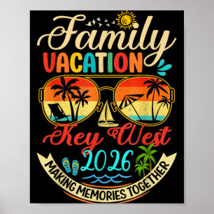 Affiche Vacances en famille à Key West 2026 Souvenirs Fami