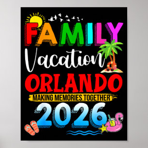 Affiche Vacances en famille à Orlando 2026 Groupe d'été