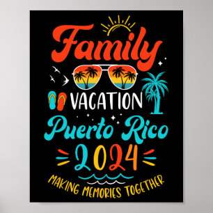 Affiche Vacances en famille à Porto Rico Correspondance de