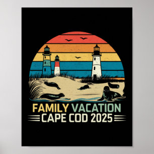 Affiche Vacances en famille Cape Cod 2025 Vacances côtière