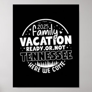 Affiche Vacances en famille dans les montagnes fumées du T