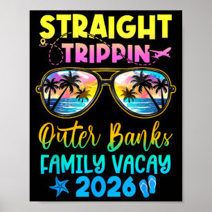 Affiche Vacances en famille Outer Banks 2026 tout droit Tr