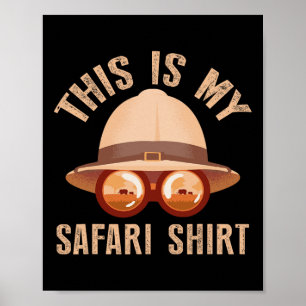 Affiche Vacances en famille Safari africain Zoo Safari ani