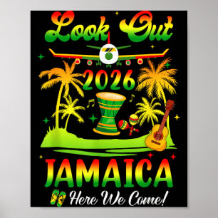 Affiche Vacances en Jamaïque 2026 Nous arrivons Anniversai