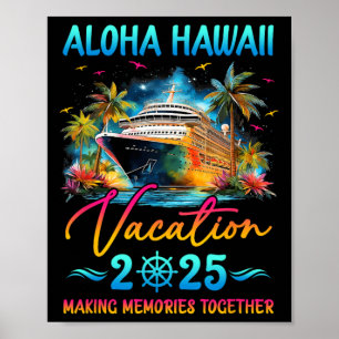 Affiche Vacances familiales à Hawaï Aloha 2025 Groupe corr
