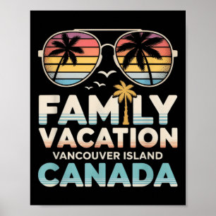 Affiche Vacances familiales à l'île de Vancouver Canada Vo