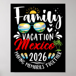 Affiche Vacances familiales au Mexique 2026 Création de so