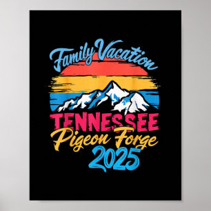 Affiche Vacances familiales dans les montagnes fumées du T