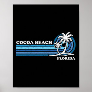 Affiche Vacances familiales Vintage rétros Floride Cocoa B