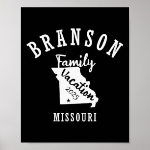 Affiche Vacances famille Branson 2025 Vacay famille Branso