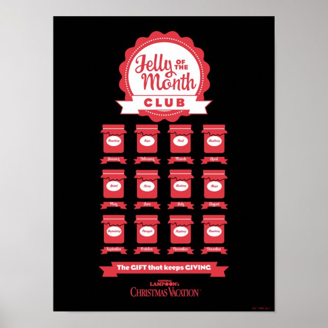 Affiche Vacances Noël | Jelly of the Month Club (Devant)
