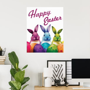 Affiche Vacances Pâques Bunny