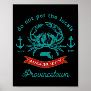 Affiche Vacances Pêche aux crabes Cape Cod Provincetown So