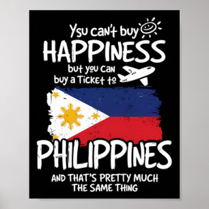 Affiche Vacances Philippines Souvenir Vintage Philippin