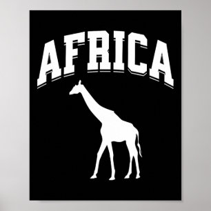 Affiche Vacances Safari Girafe Afrique Souvenir Prépa Aes