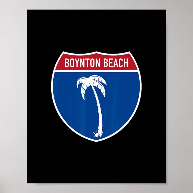 Affiche Vacances sur l'autoroute interstate à Boynton Beac (Devant)