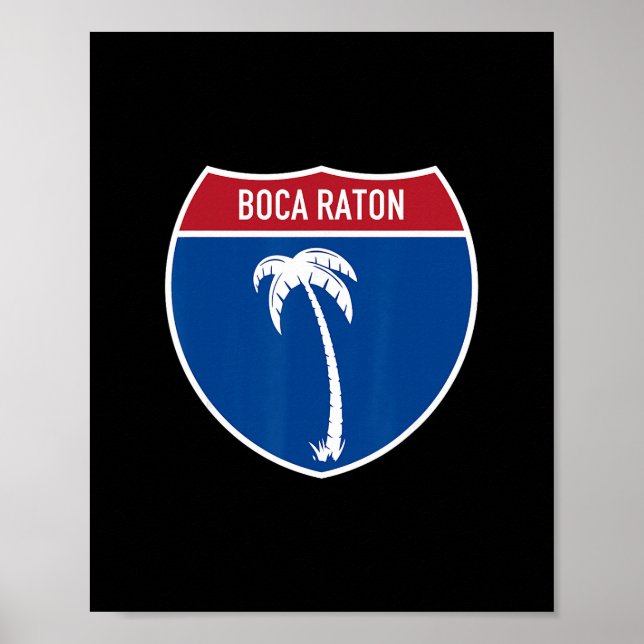 Affiche Vacances sur l'autoroute interstate Boca Raton Flo (Devant)