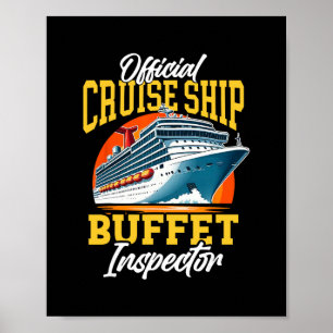 Affiche Vacances sur un paquebot Buffet officiel de paqueb