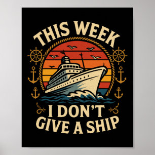 Affiche Vacances sur un paquebot de croisière Je m'en fich