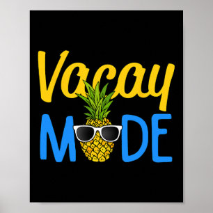 Affiche Vacay Mode Ananas Funny Famille Vacances Plage H