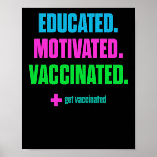 Affiche Vaccinated Vaccine Pro Vaccination Get Vaccinated