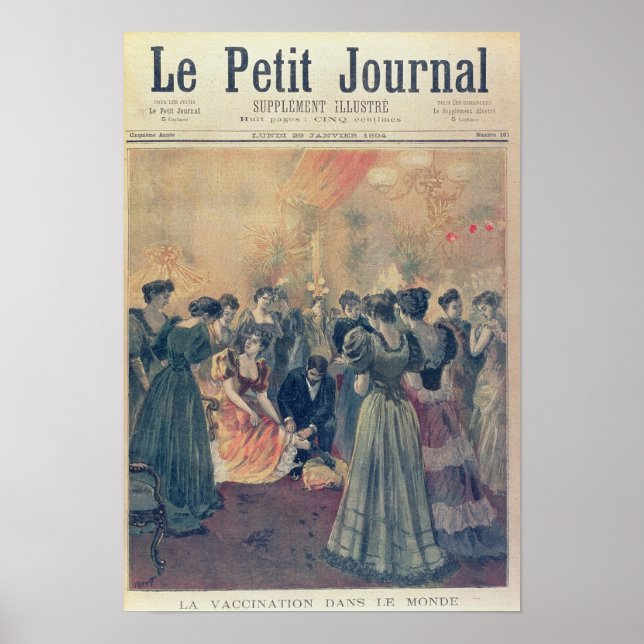 Affiche Vaccination à la réception du soir (Devant)