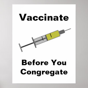 Affiche Vacciner avant votre congrégation